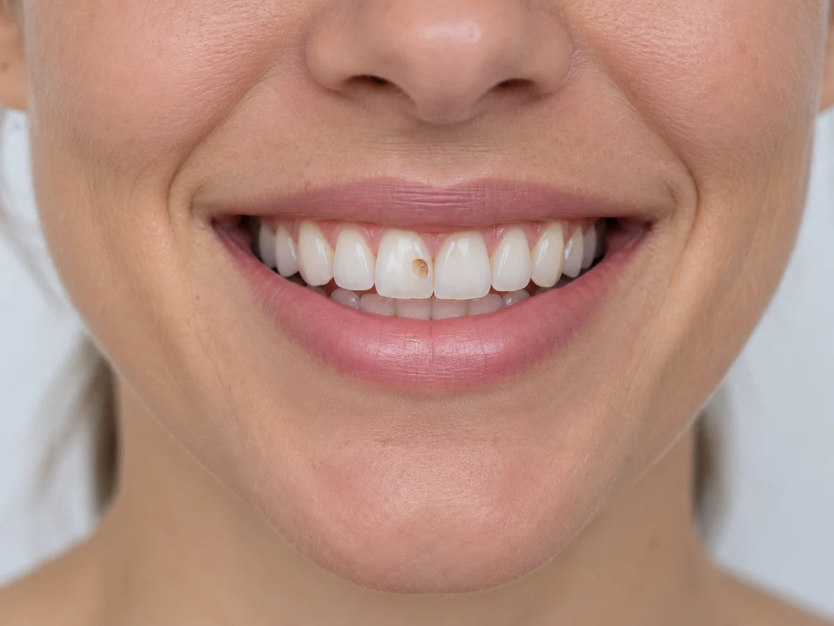 Illustrative tooth view, not a documented Stywave treatment result