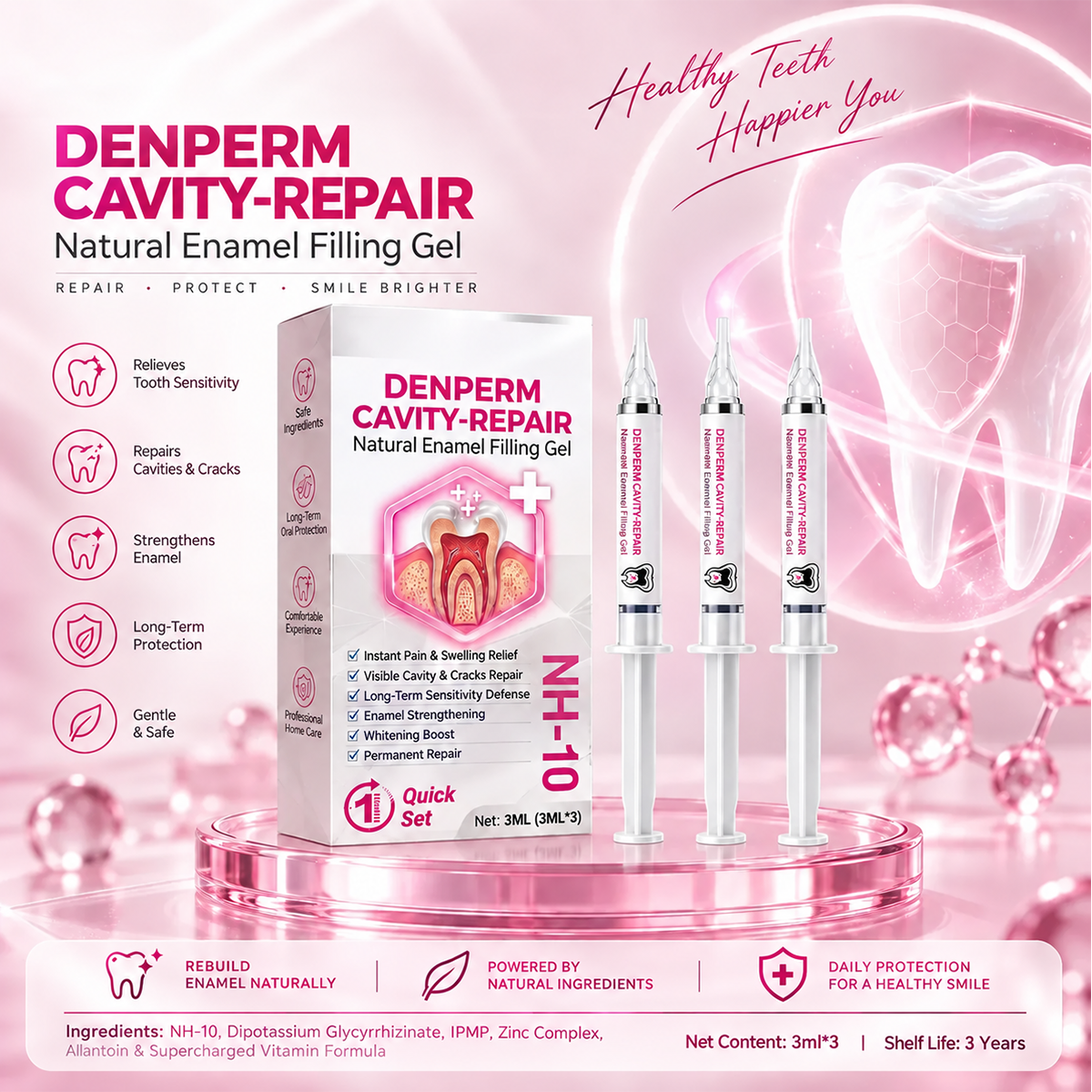 🏆 Stywave Cavity-Repair Natural Enamel Filling Gel