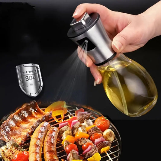 200ML Stainless Steel Oil Sprayer – Perfect for Cooking & Air Fryer