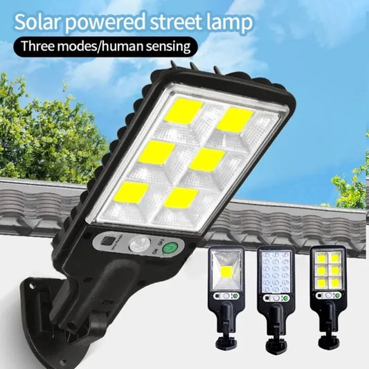 Solar LED Wall Lamp – 3-Mode Waterproof Motion Sensor Outdoor Light