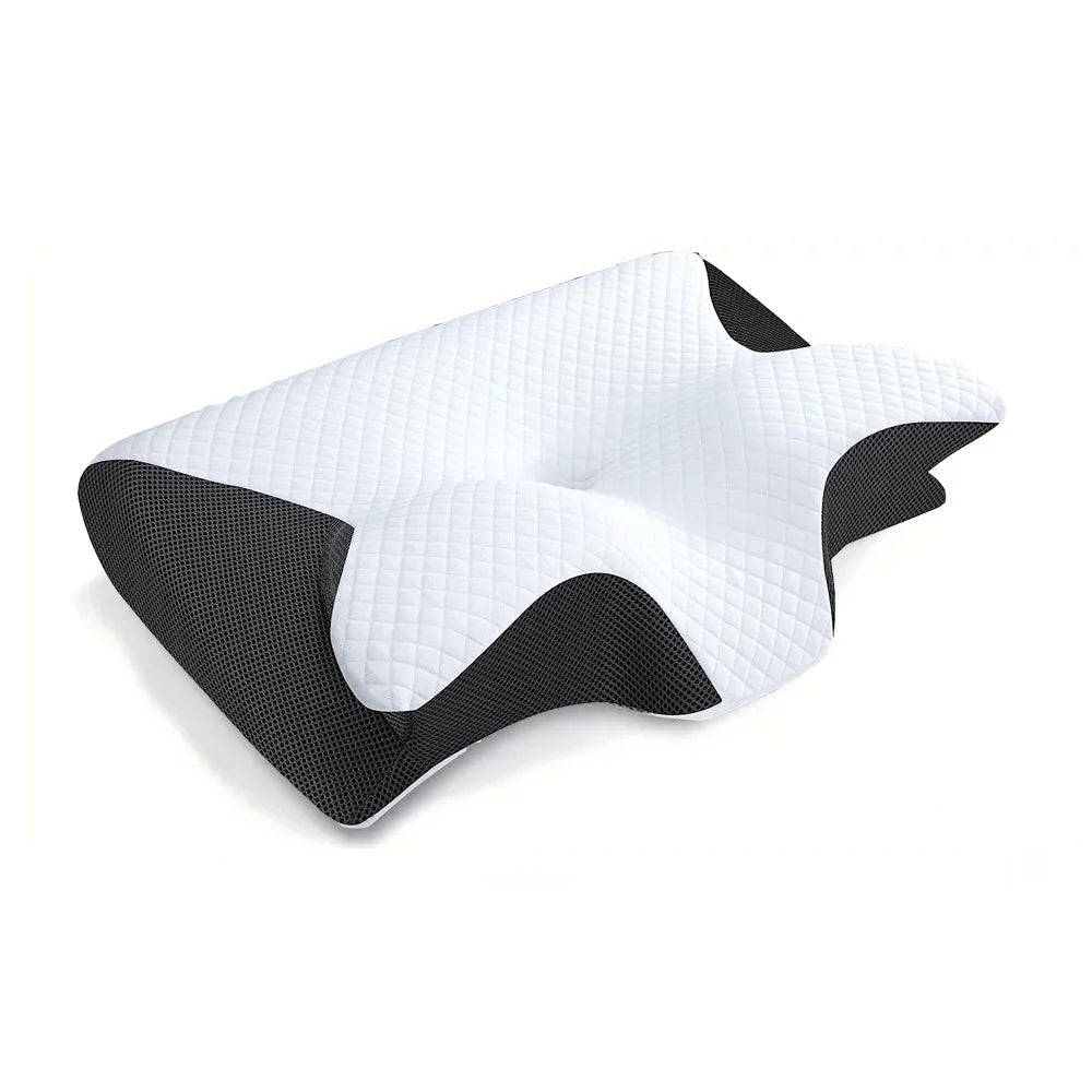 "1PC Memory Foam Cervical Pillow – Ergonomic Neck Support for Pain Relief."