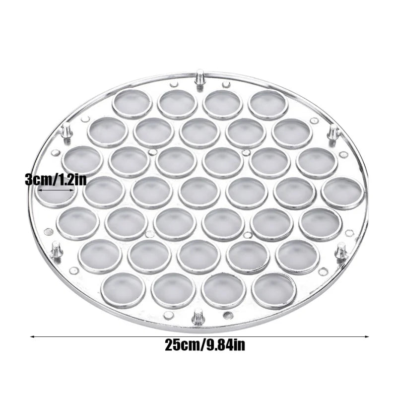 37-Hole Metal Dumpling Mould – DIY Ravioli & Dumpling Press