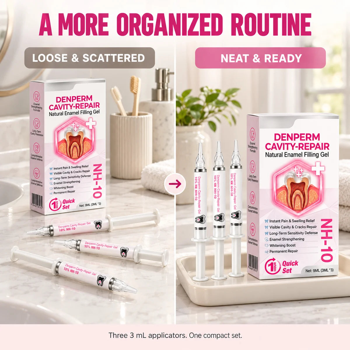 Stywave oral care gel kit and applicator details
